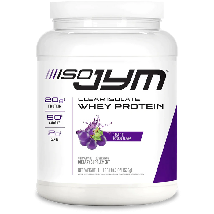 Iso JYM Clear Isolate Whey Protein - Grape (1.1 Lbs. / 20 Servings)